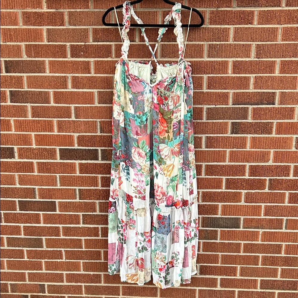 Anthropologie Colorful Floral Maxi Dress NWOT